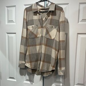 Thread & Supply Neutral Plaid Shirt